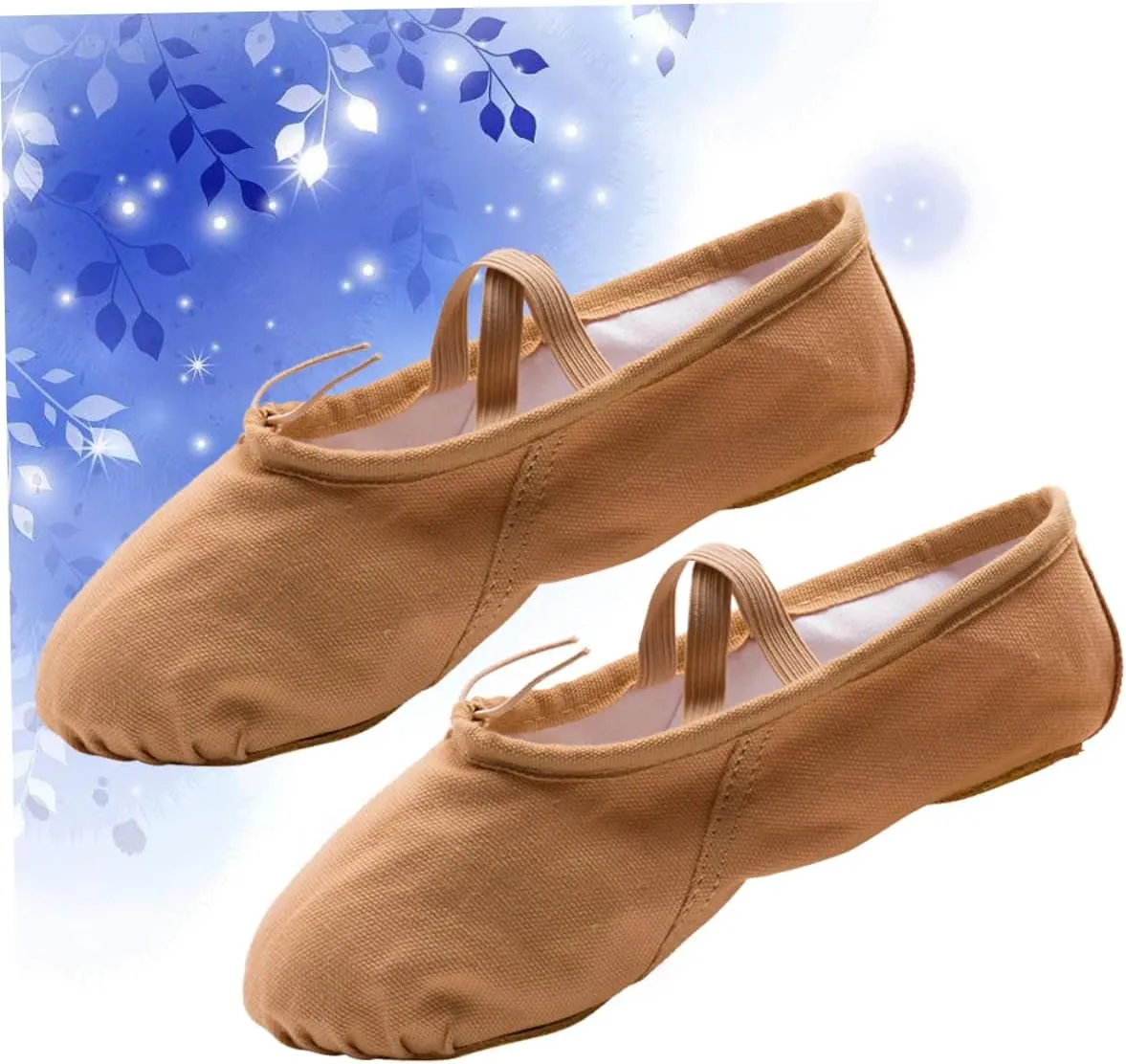1 Pair Girls Non Slip Dancing Shoes Flats Canvas Dance Shoes Jazz Shoes Womens Ballet & Dance Shoes Ballet Dance Shoes Ballet Practice Shoes Sole Ballet Shoe Ballet Shoes Brown