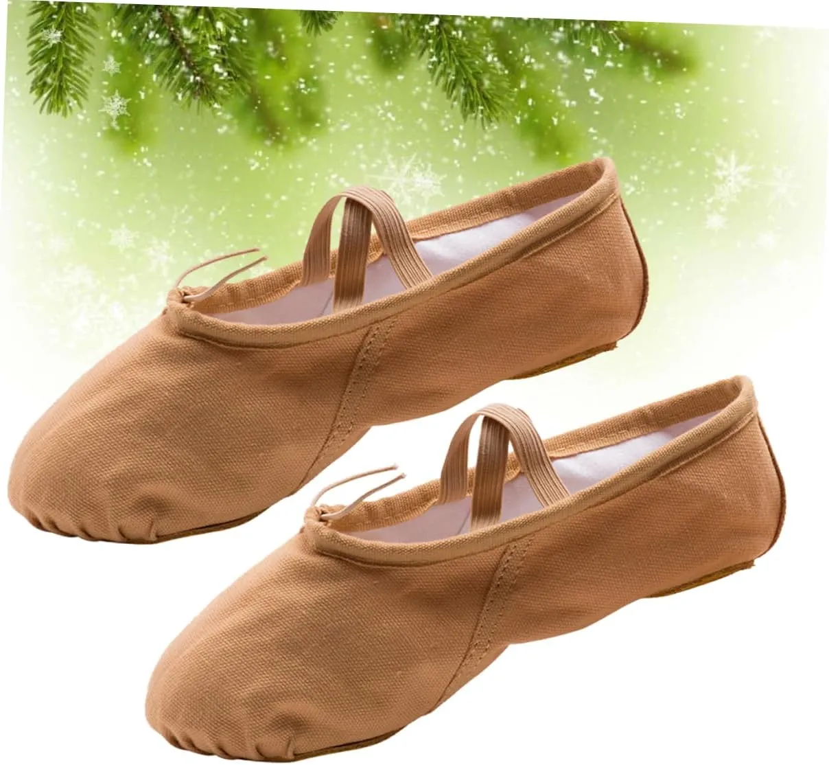 1 Pair Girls Non Slip Dancing Shoes Flats Canvas Dance Shoes Jazz Shoes Womens Ballet & Dance Shoes Ballet Dance Shoes Ballet Practice Shoes Sole Ballet Shoe Ballet Shoes Brown