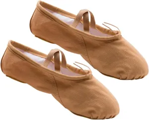 1 Pair Girls Non Slip Dancing Shoes Flats Canvas Dance Shoes Jazz Shoes Womens Ballet & Dance Shoes Ballet Dance Shoes Ballet Practice Shoes Sole Ballet Shoe Ballet Shoes Brown