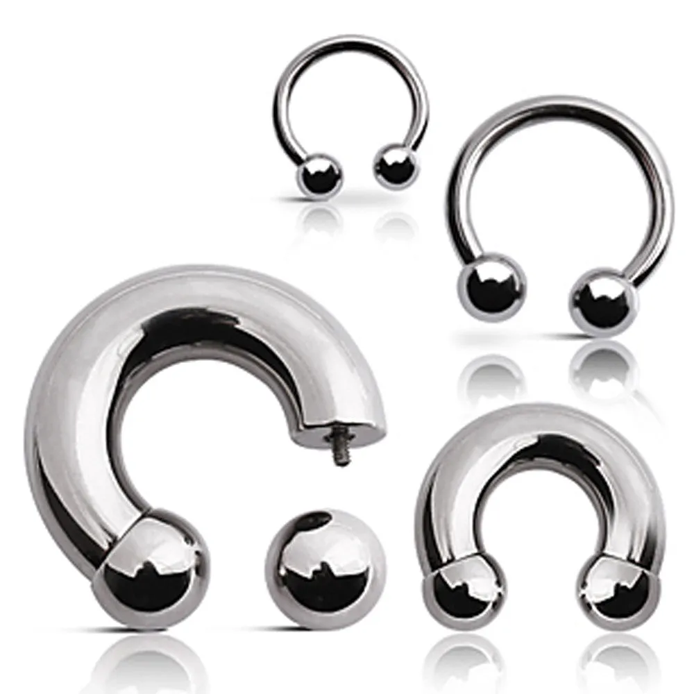 316L Surgical Steel Horse Shoes with Ball