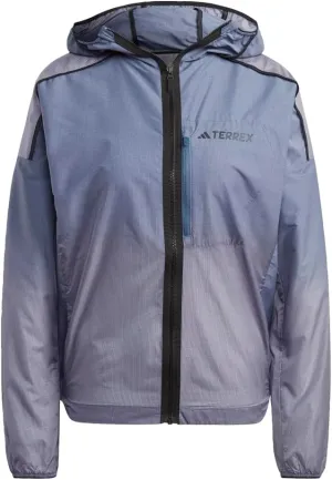 adidas Terrex Agravic Windweave Trail Running Windbreaker Women's, Blue, Size XL