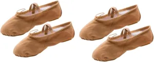 Amosfun Ballet Shoes 2 Pairs Yoga Shoes Aldult Girl Child
