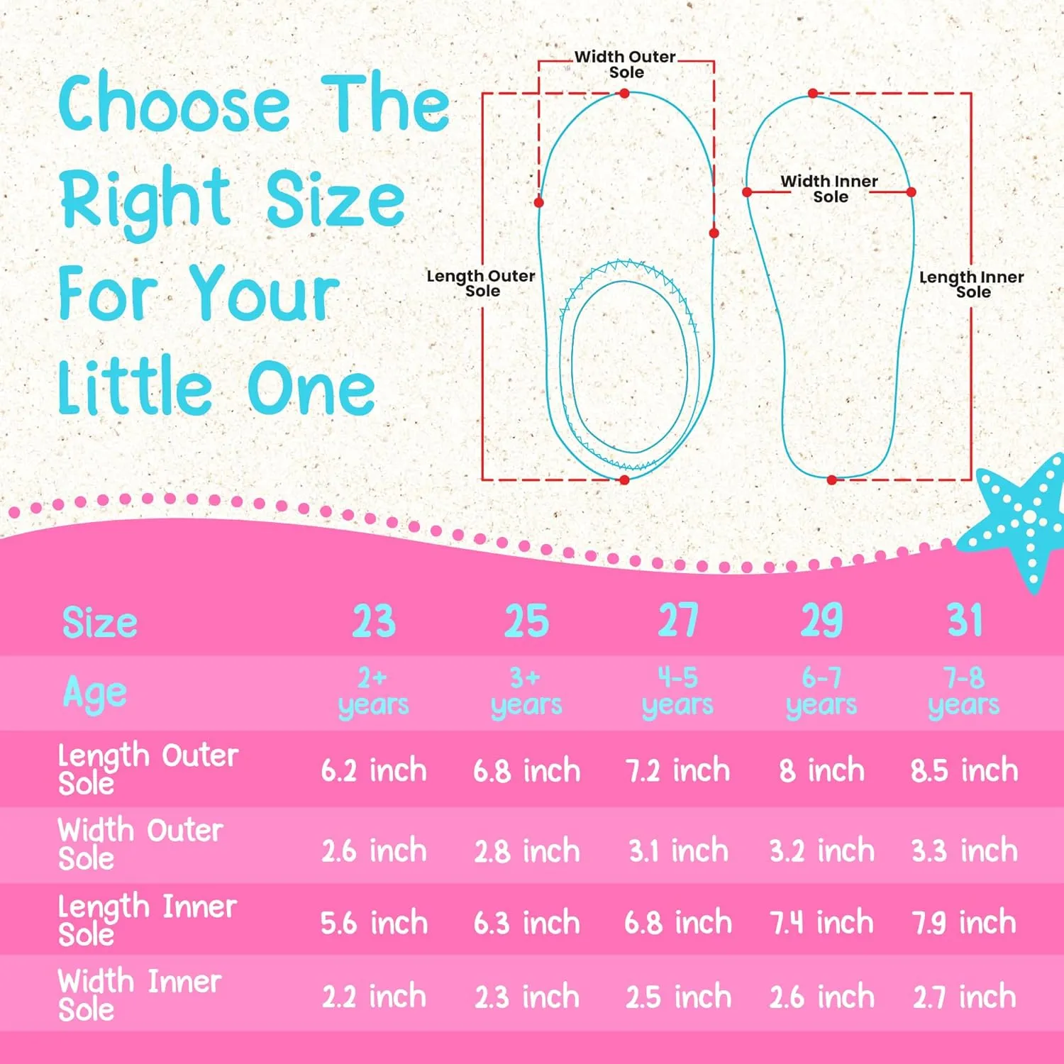 Aqua Beach Shoes, Non-Slip Baby Water Shoes for Beach and Pool Use, Lightweight and Breathable Toddler Swim Shoes, Quick-Dry and Flexible, Fits 1 to 4 Year-Olds