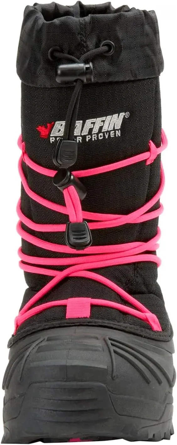 Baffin Kids' Junior YOUNG SNOGOOSE Insulated Waterproof Flexible Comfort-Fit Multi-Layer Tall Snow Boots w/Polar Rubber Base