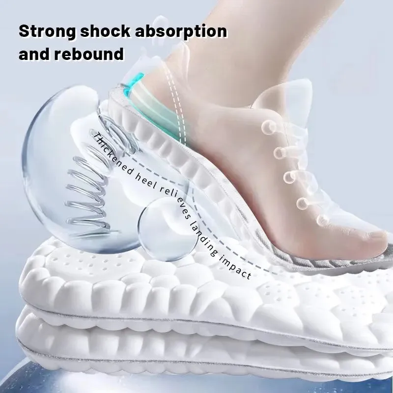 Breathable Shock Absorbing Insoles for Active Feet