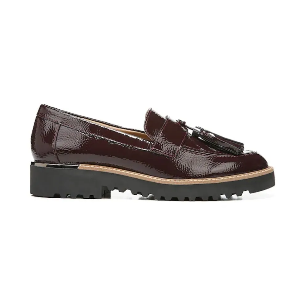 Carney Burgundy Patent Leather Franco Sarto Loafer Flats