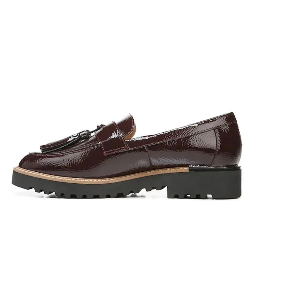 Carney Burgundy Patent Leather Franco Sarto Loafer Flats