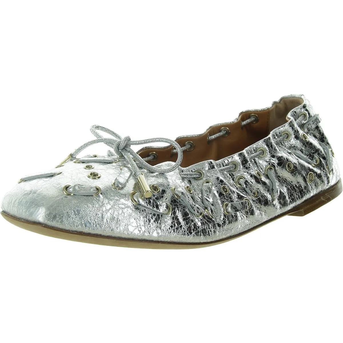 Chloe Womens Oracia Leather Slip On Ballet Flats