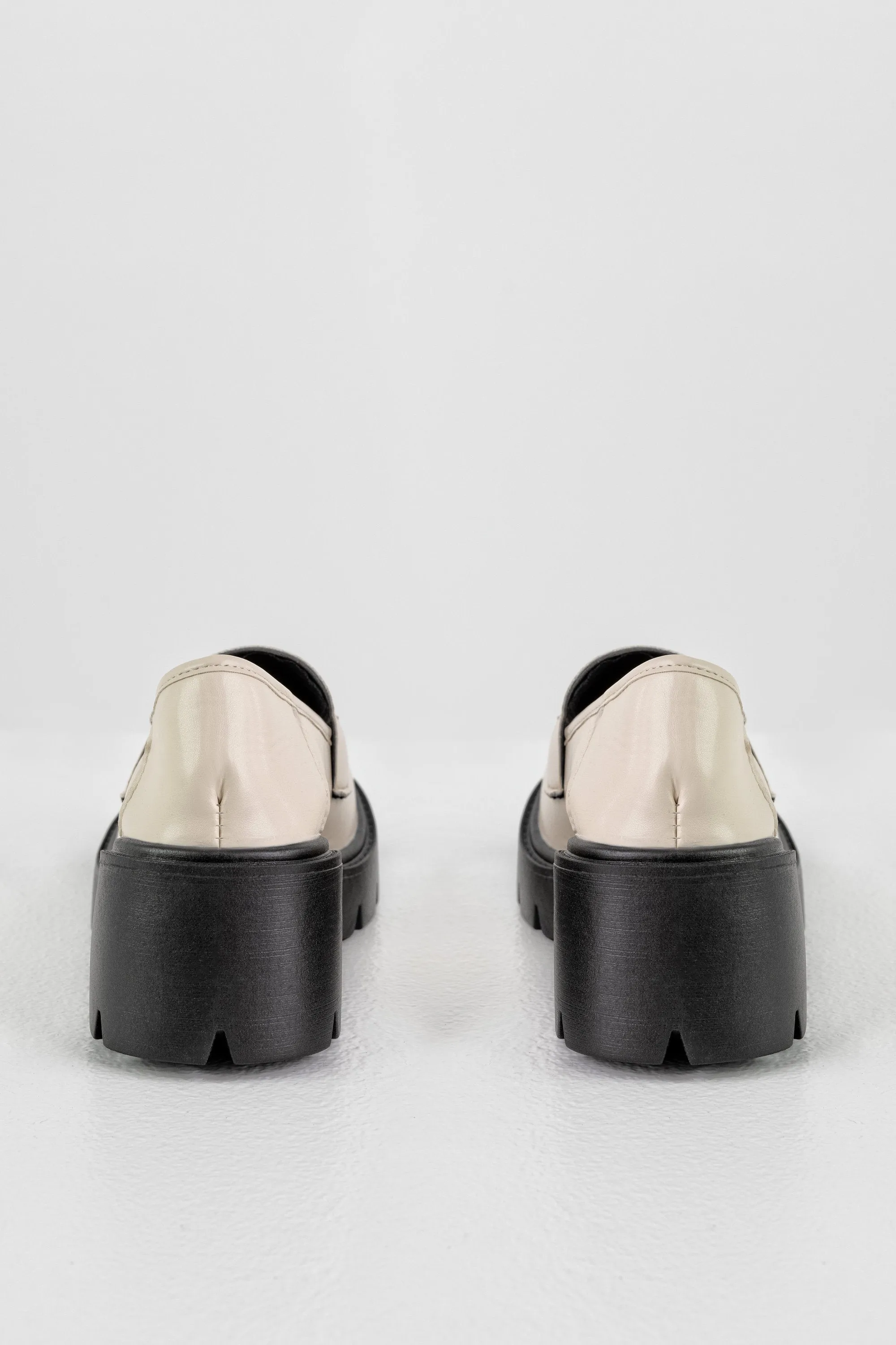 Chunky sole loafers