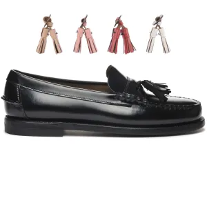 CLASSIC DAN MULTI TASSEL WOMAN - Moc - Moccasin - Woman - BLACK MULTICOLOR