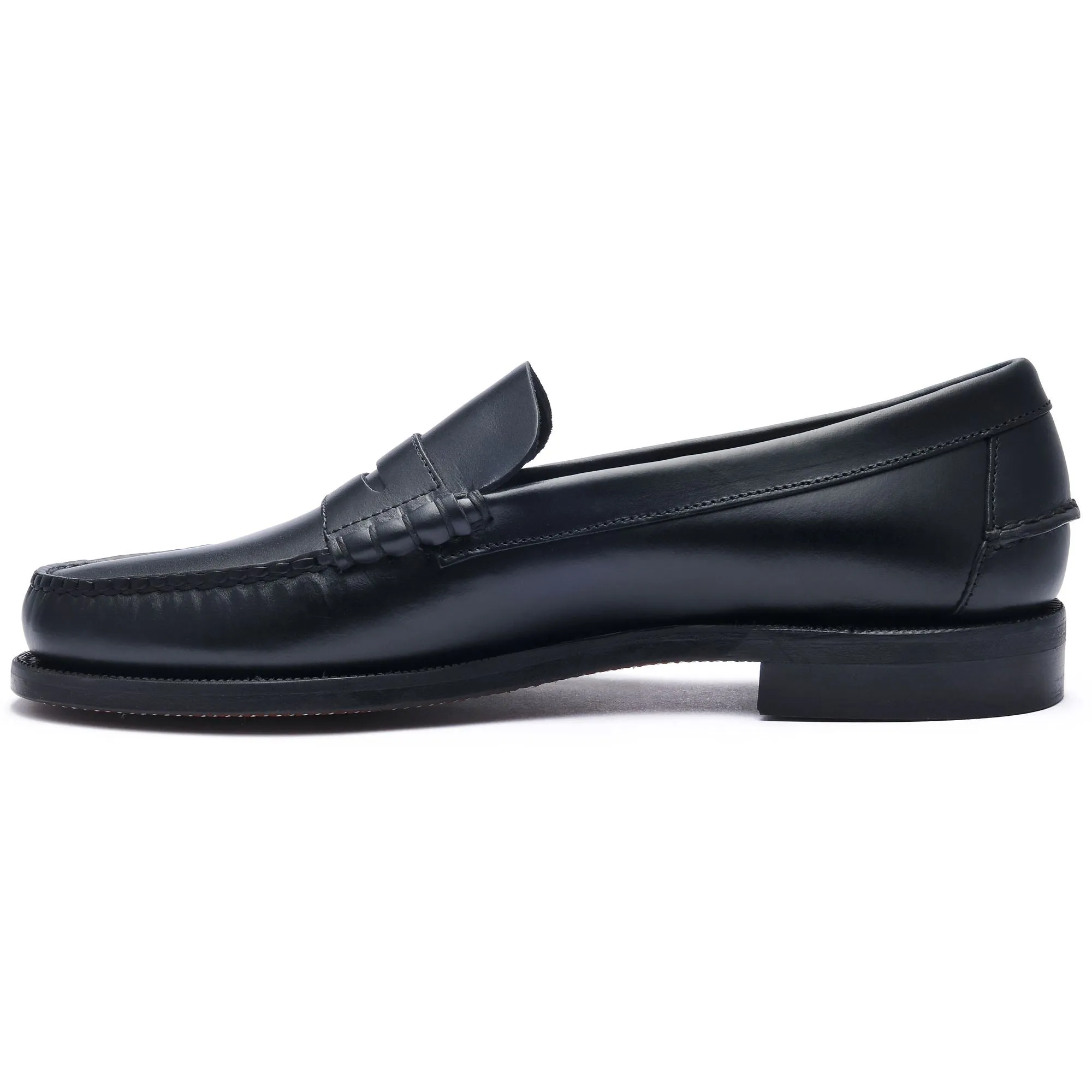 CLASSIC DAN WAXY - Moc - Moccasin - Man - BLACK