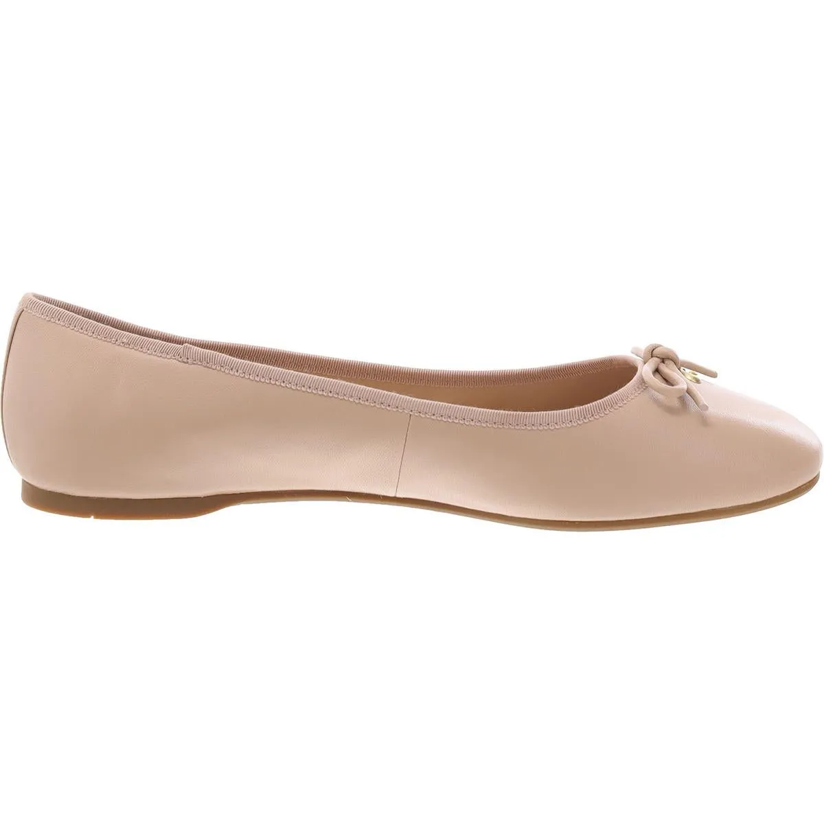 Coach Womens Abigail Ballet Leather Bow Ballet Flats