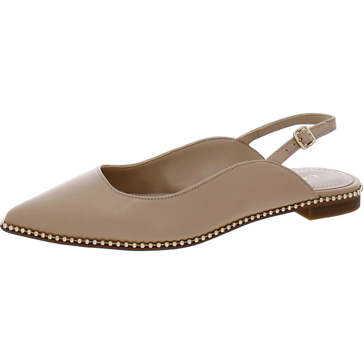 Coach Womens Vae Leather Slip-On Slingbacks