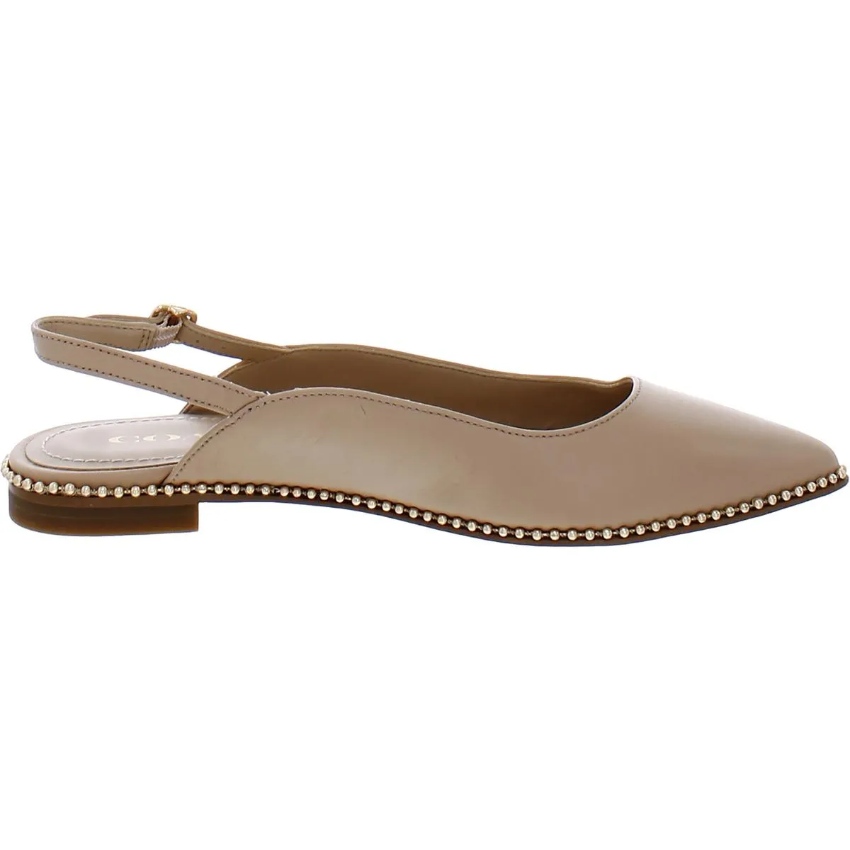 Coach Womens Vae Leather Slip-On Slingbacks