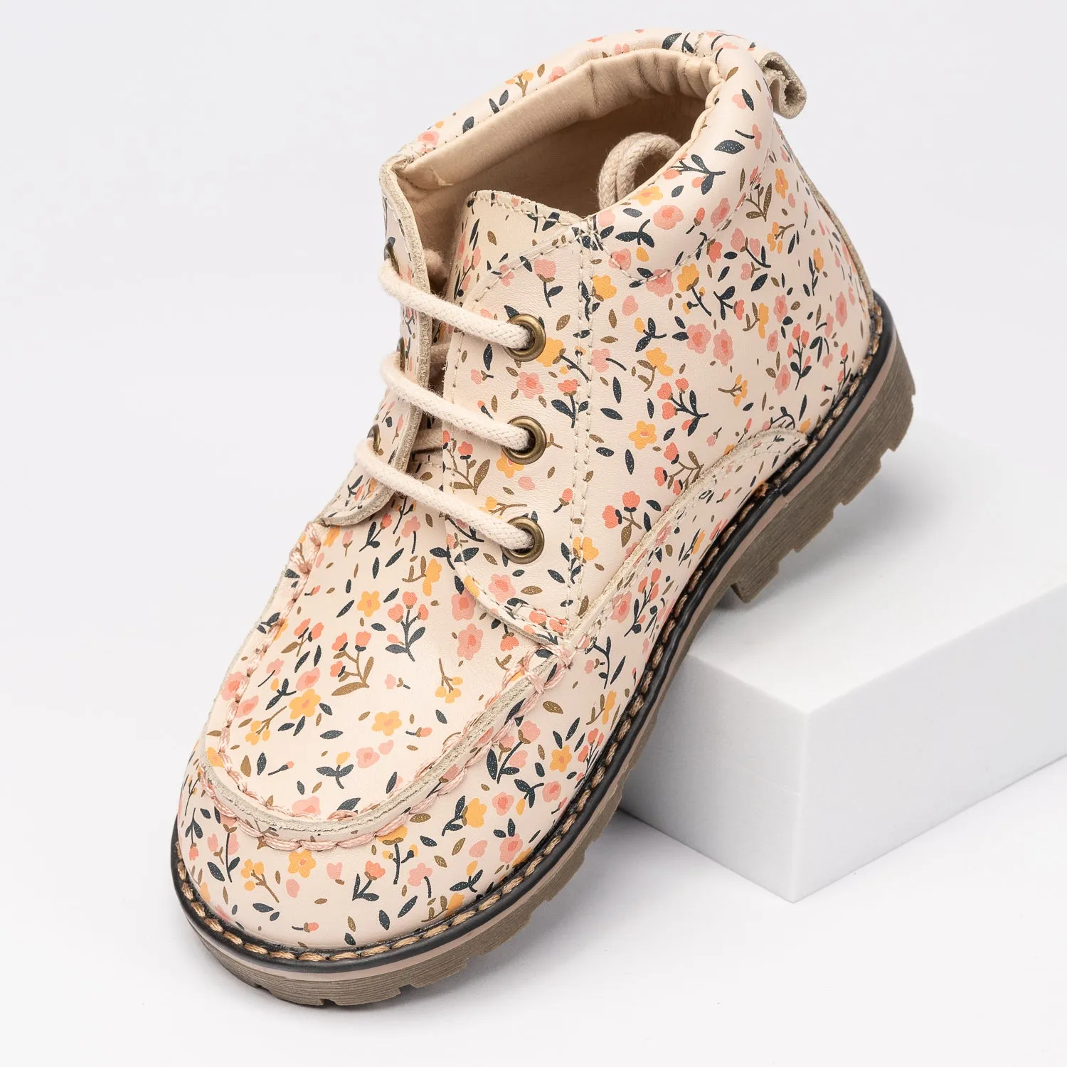 Dainty Bloom Brooks Lace Up Boot