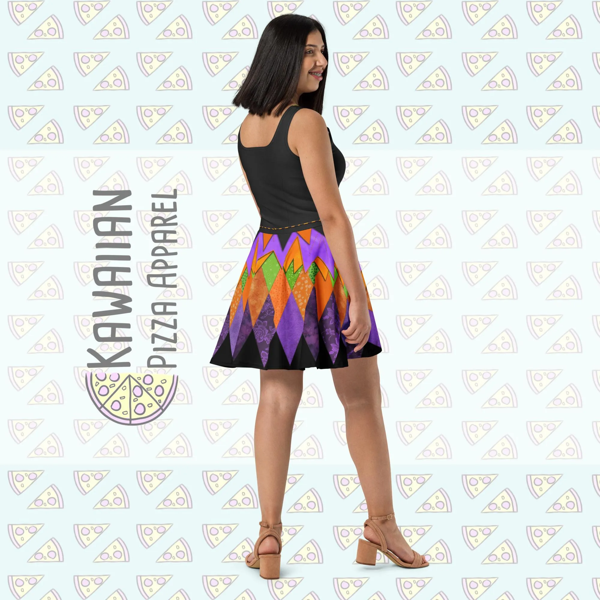 DL Halloween Minnie Inspired Skater Dress