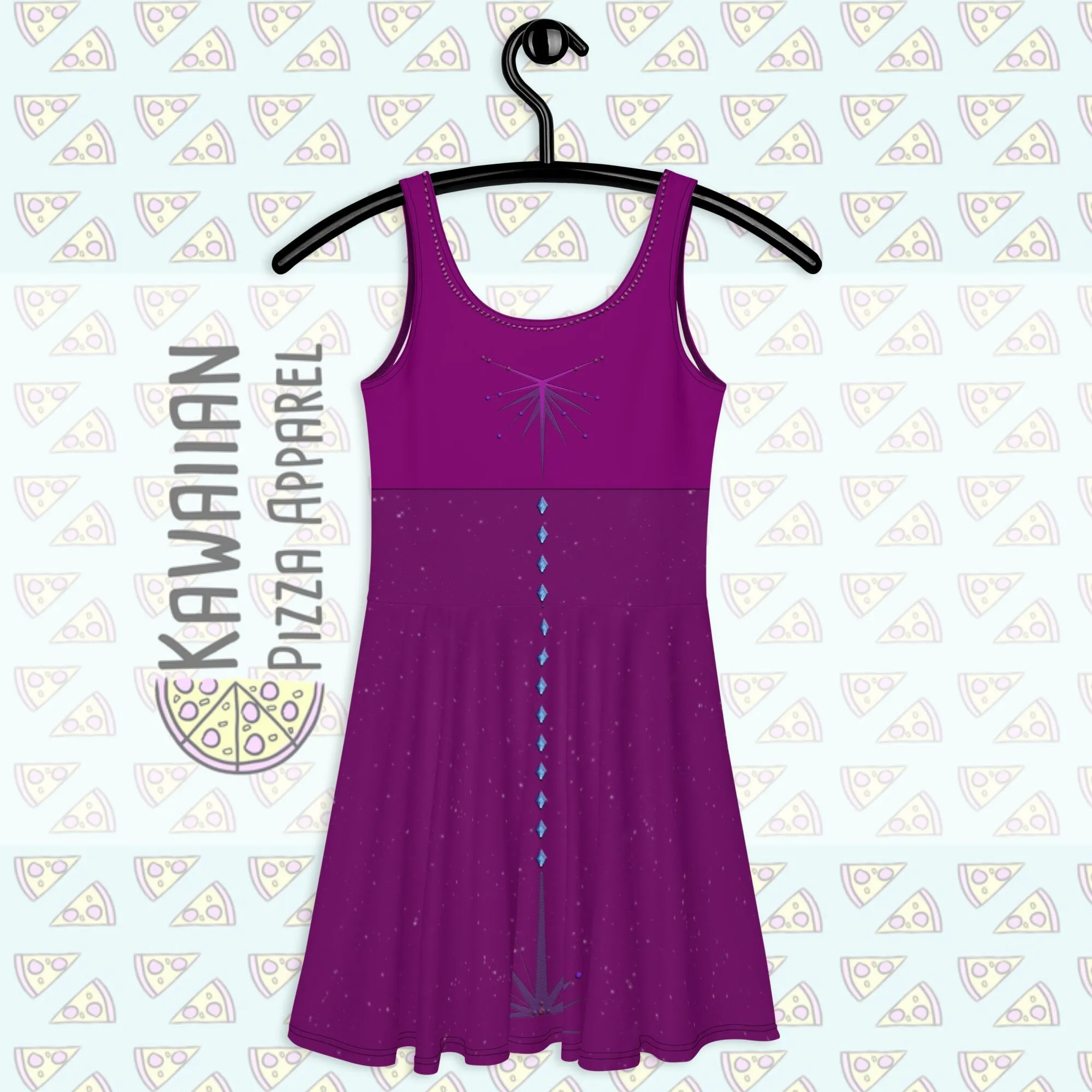 Elsa's Nightgown Inspired Skater Dress