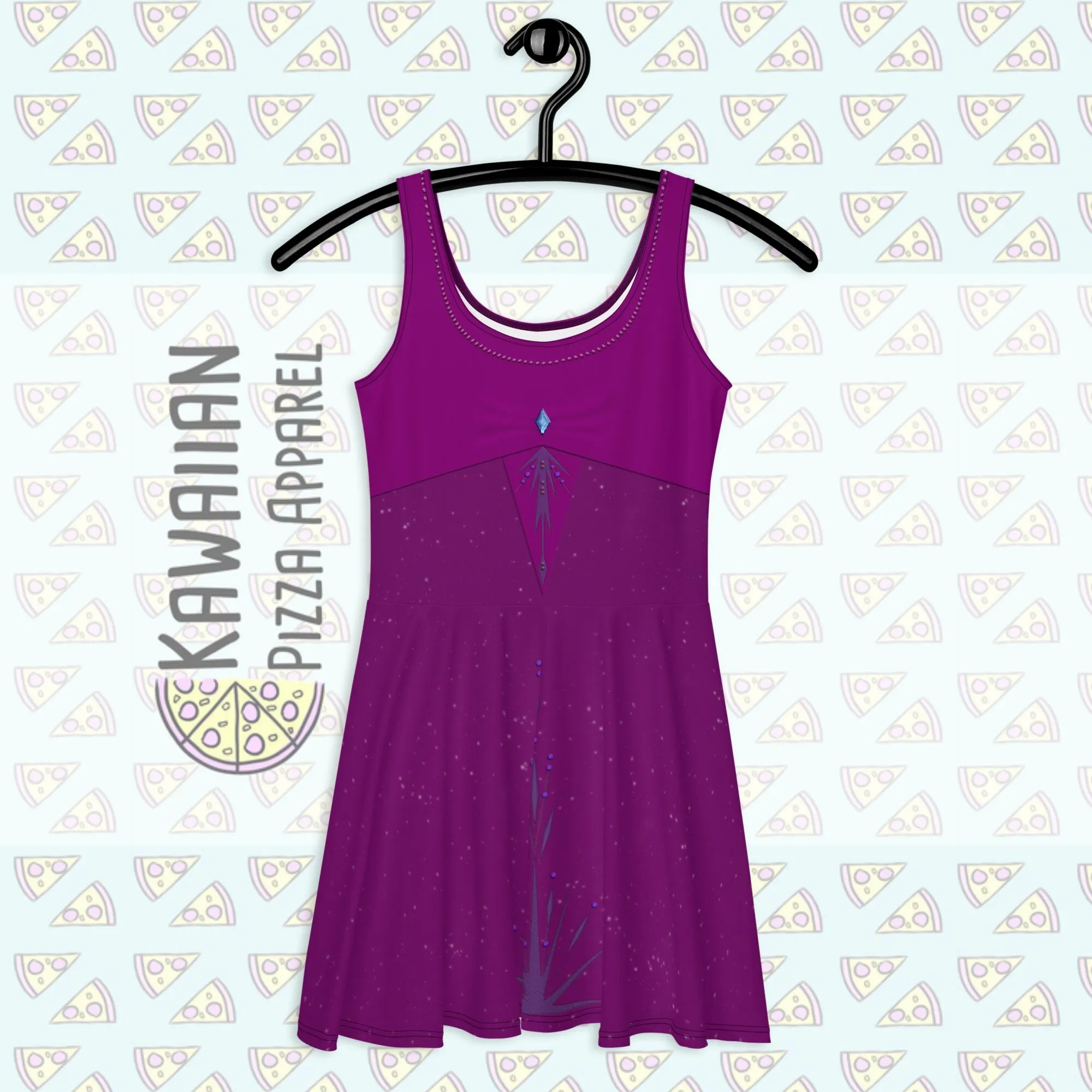 Elsa's Nightgown Inspired Skater Dress