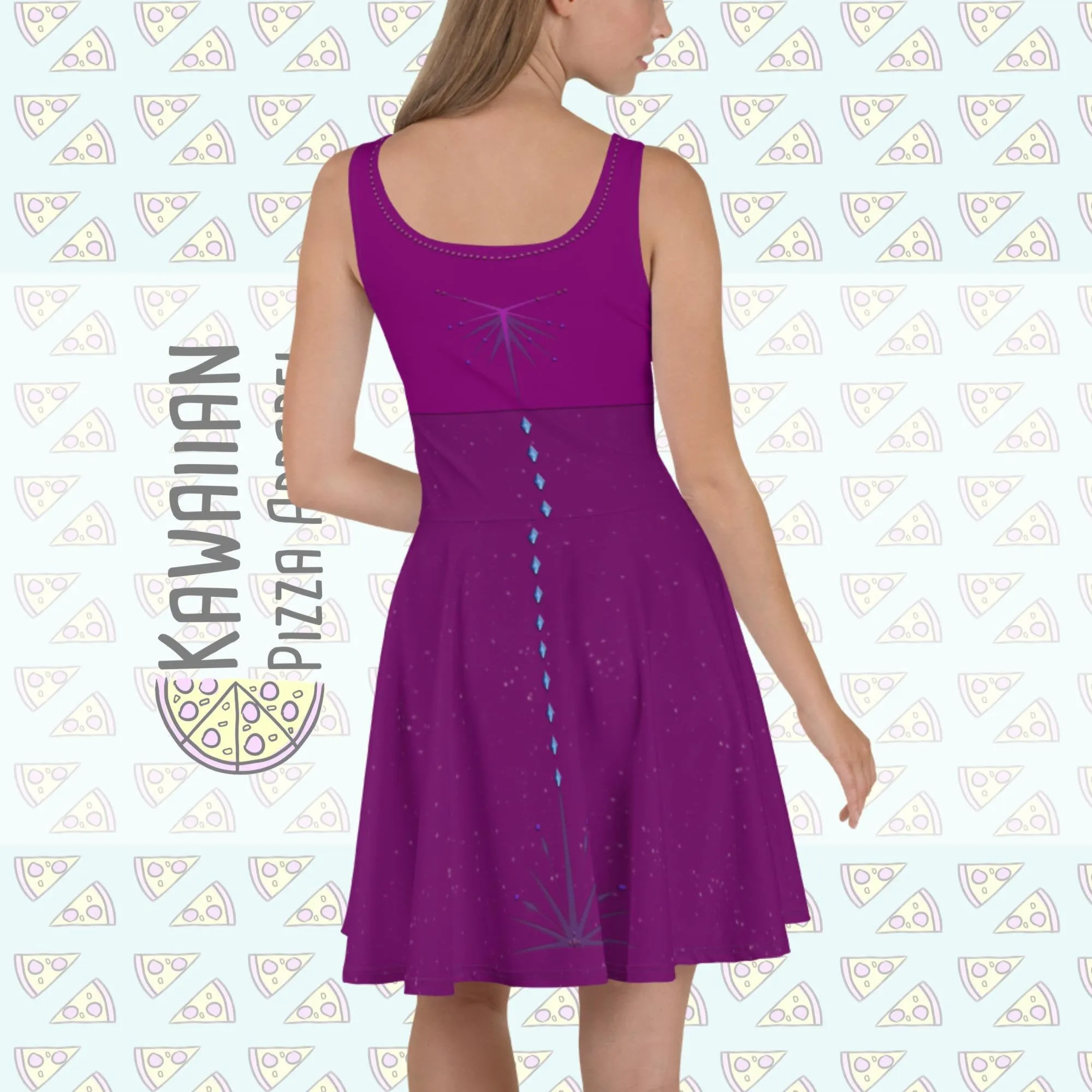 Elsa's Nightgown Inspired Skater Dress