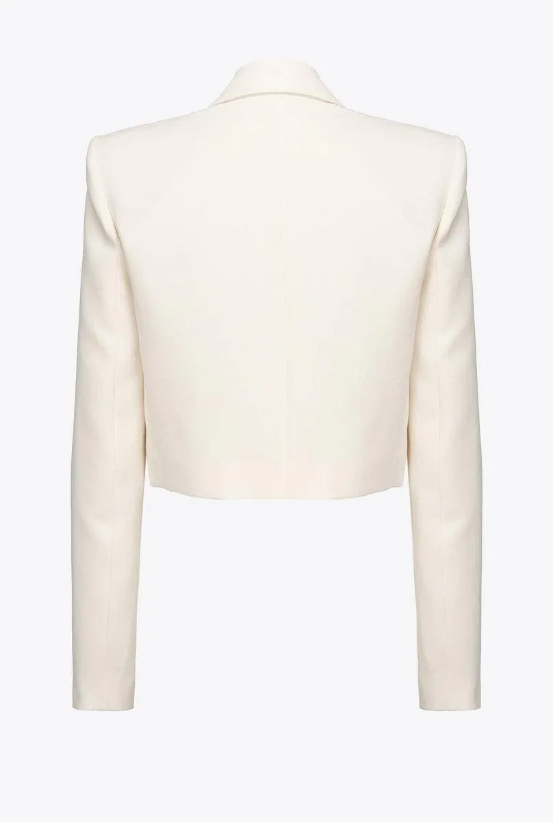 Giacca spencer in poly crêpe