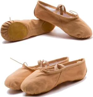 GLEAVI 1 Pair Ballet Shoes Slippers Princess Ballet Shoes Ballet Pilates Shoes Yoga Shoes Ballet Practice Shoes Ballet Dancer Shoes Ballet Slipper Elastic Cat Claw Shoes Girl Child Light Brown