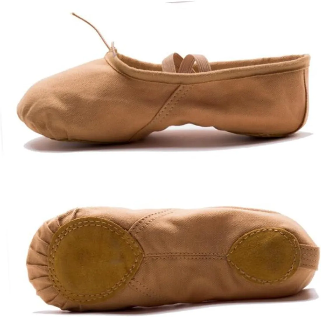 GLEAVI 1 Pair Ballet Shoes Slippers Princess Ballet Shoes Ballet Pilates Shoes Yoga Shoes Ballet Practice Shoes Ballet Dancer Shoes Ballet Slipper Elastic Cat Claw Shoes Girl Child Light Brown