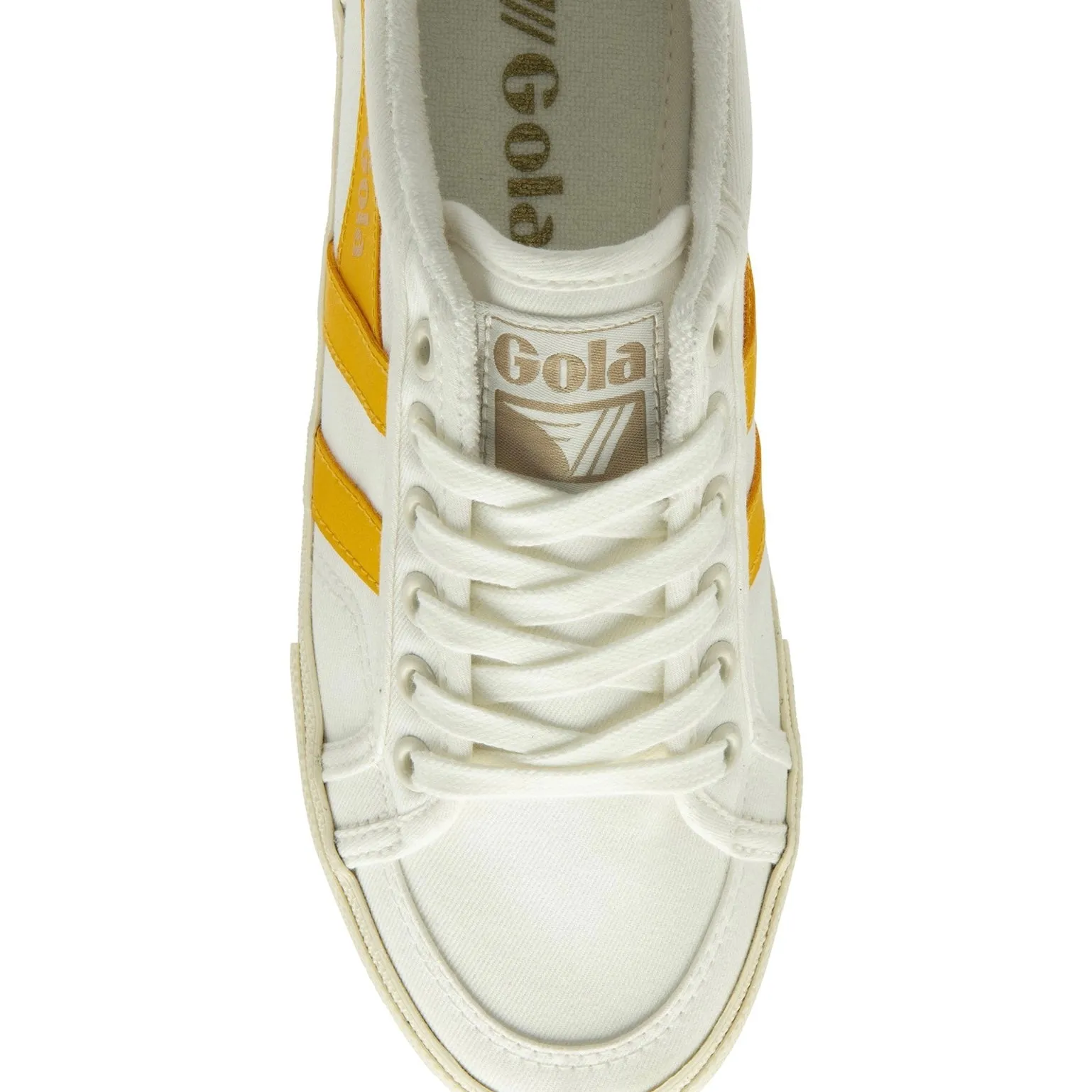 Gola stratus off white/ sun vegan plimsolls