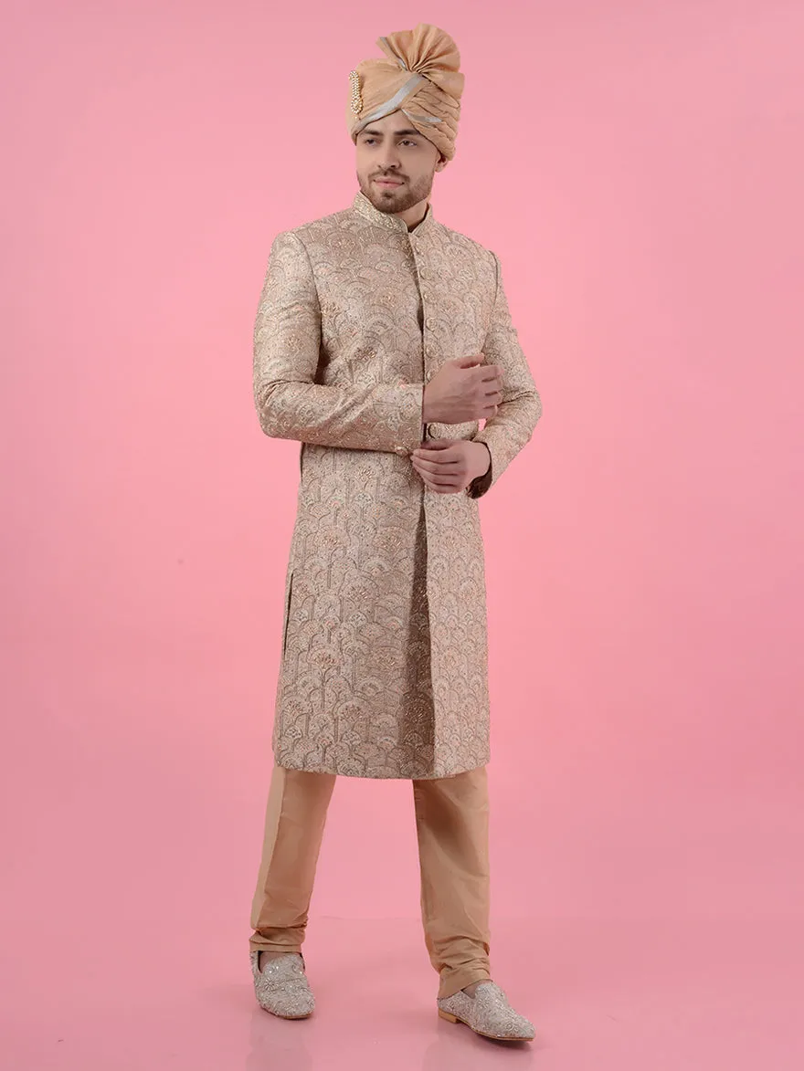 Gold Beige Sherwani | TULA