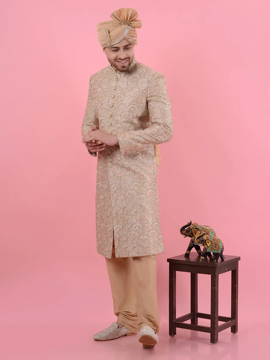 Gold Beige Sherwani | TULA