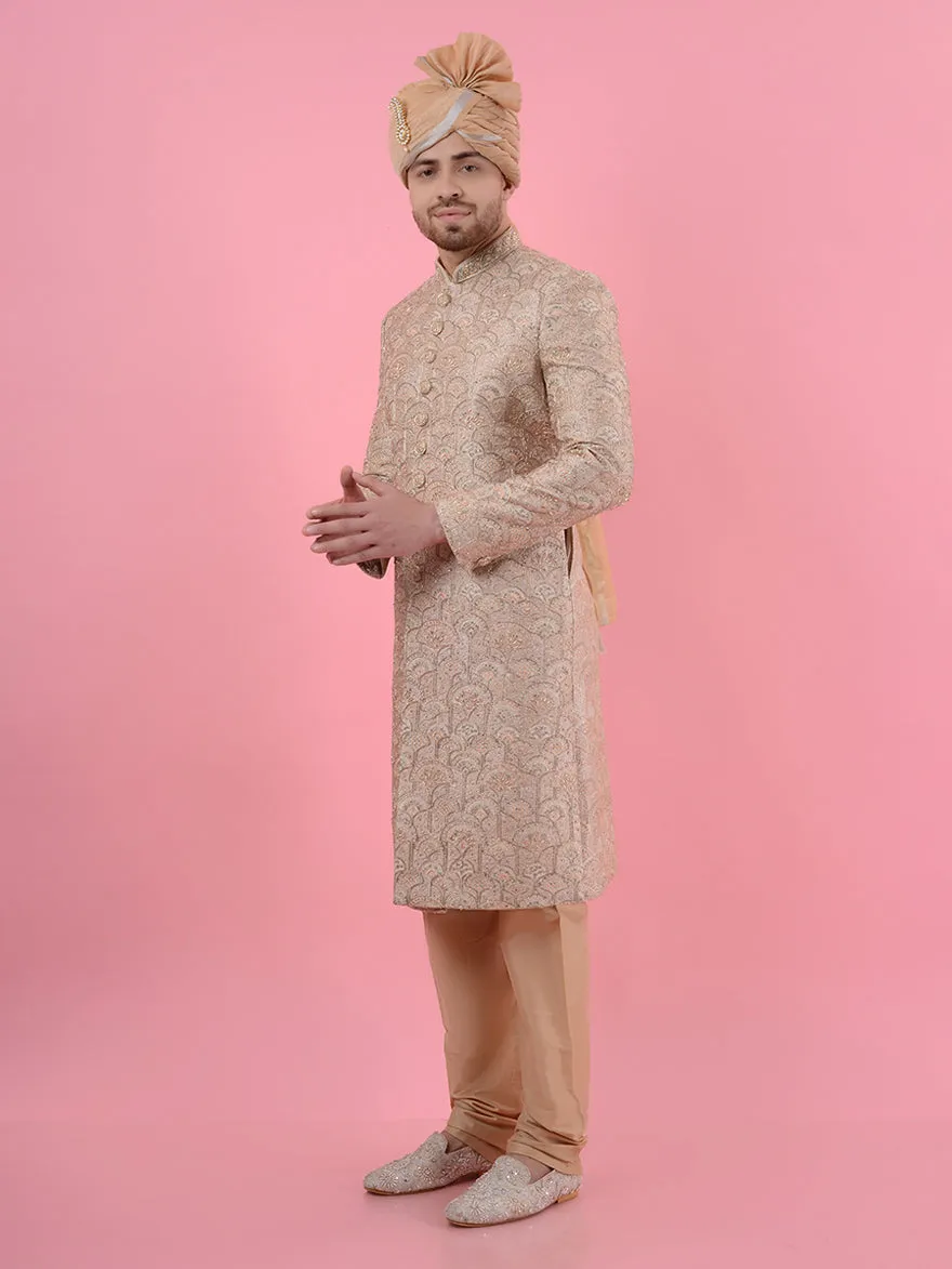 Gold Beige Sherwani | TULA