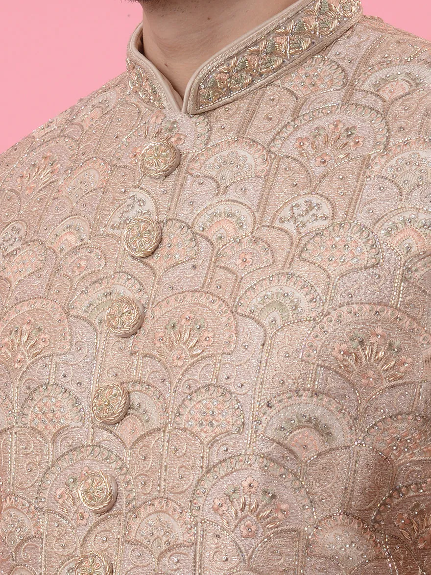Gold Beige Sherwani | TULA
