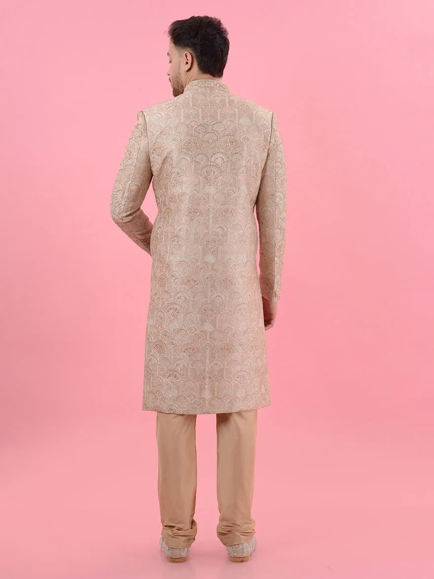 Gold Beige Sherwani | TULA