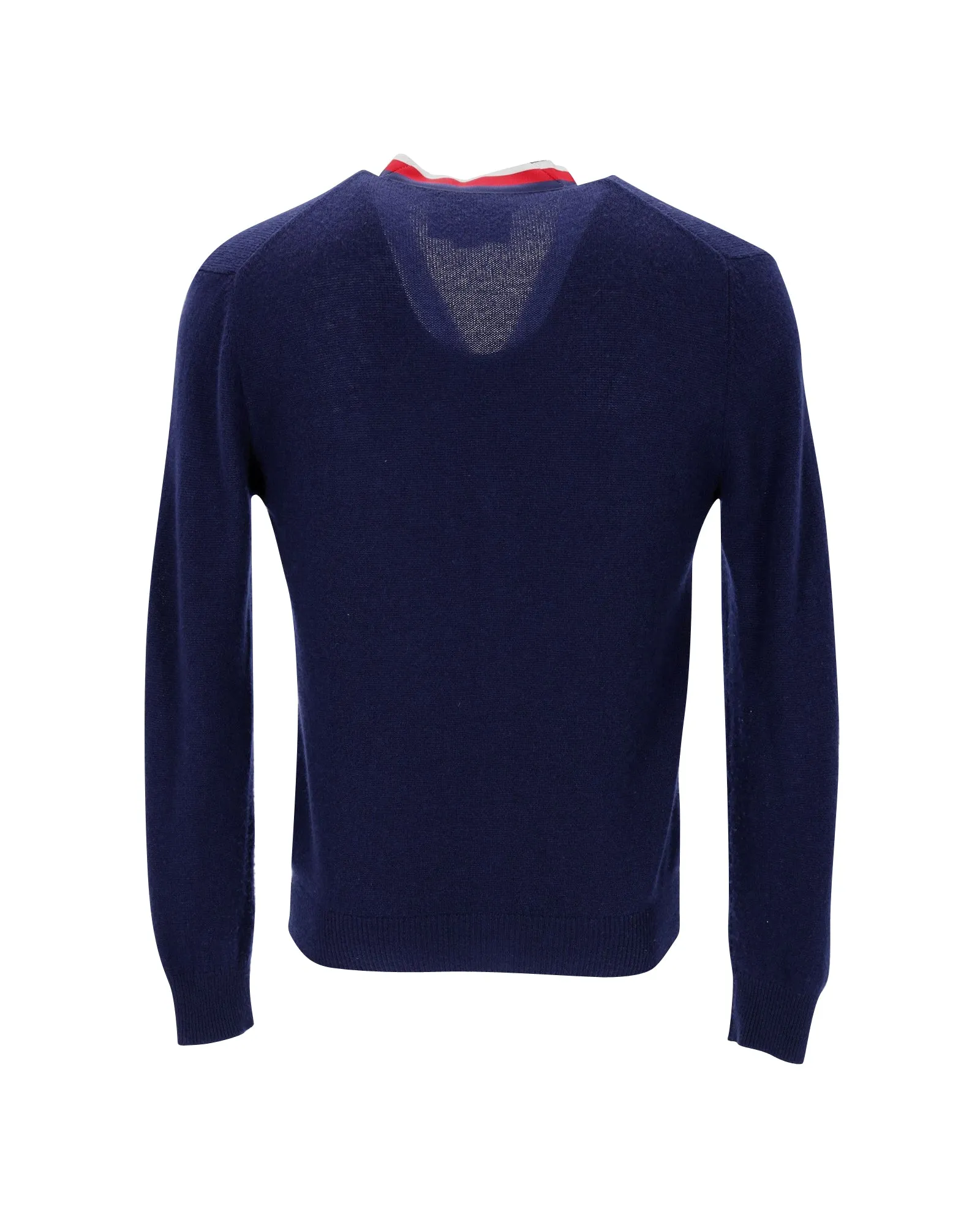 Gucci Button-Front Cardigan in Navy Blue Cashmere