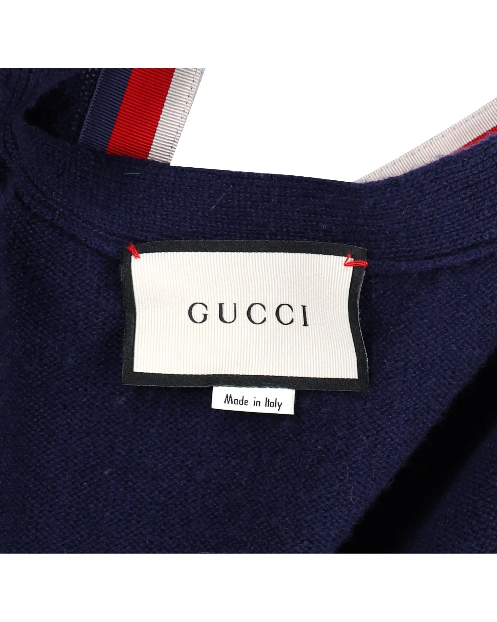 Gucci Button-Front Cardigan in Navy Blue Cashmere