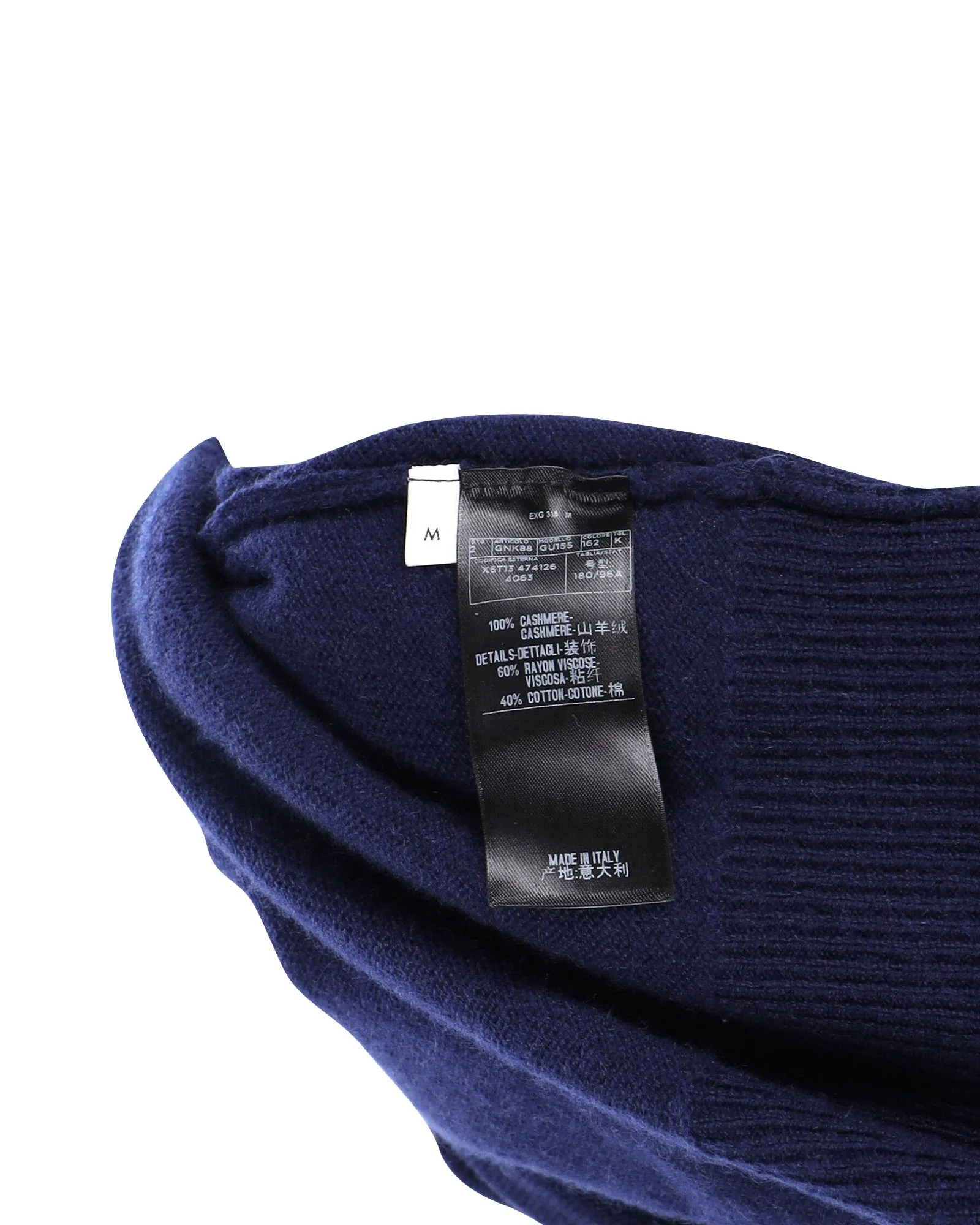 Gucci Button-Front Cardigan in Navy Blue Cashmere