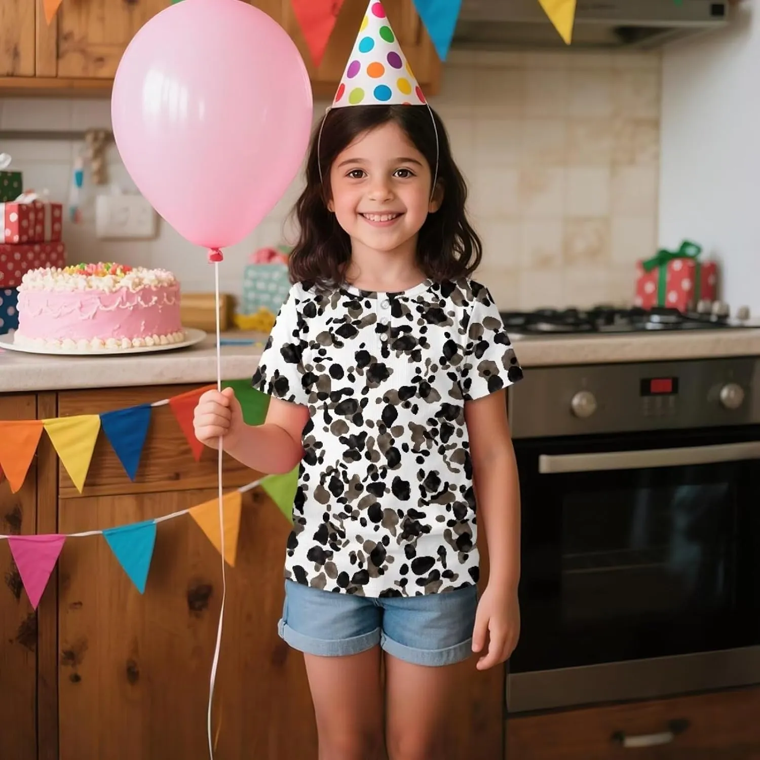GzzxiailgGraphic Kids T Shirt, Girl Creative Print Crewneck Shirts, Girls Short Sleeve Tees for 2-16 Years