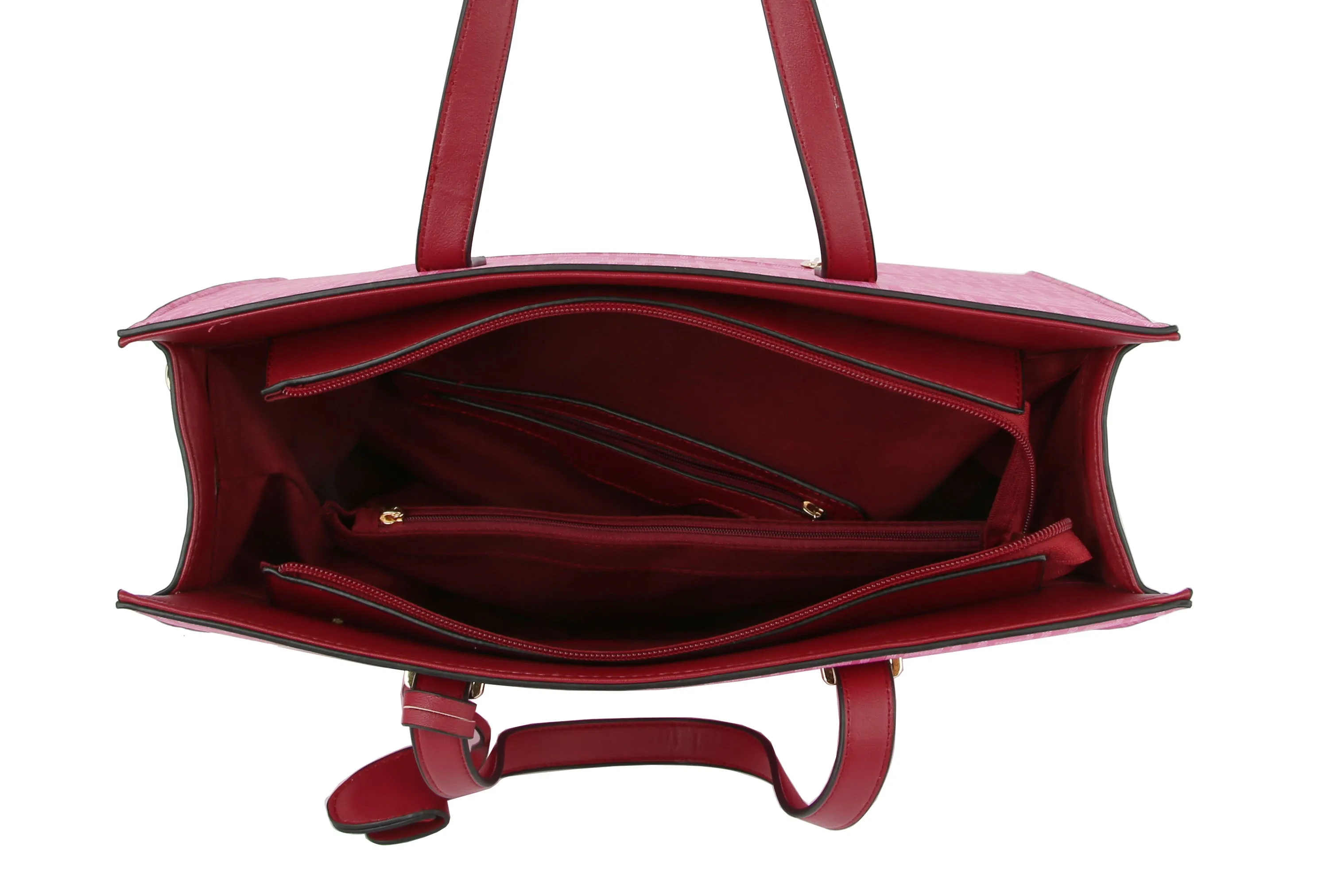 HF  Signature Print Hand Tote Set