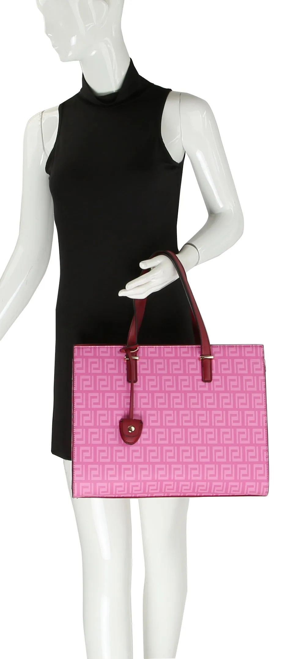 HF  Signature Print Hand Tote Set