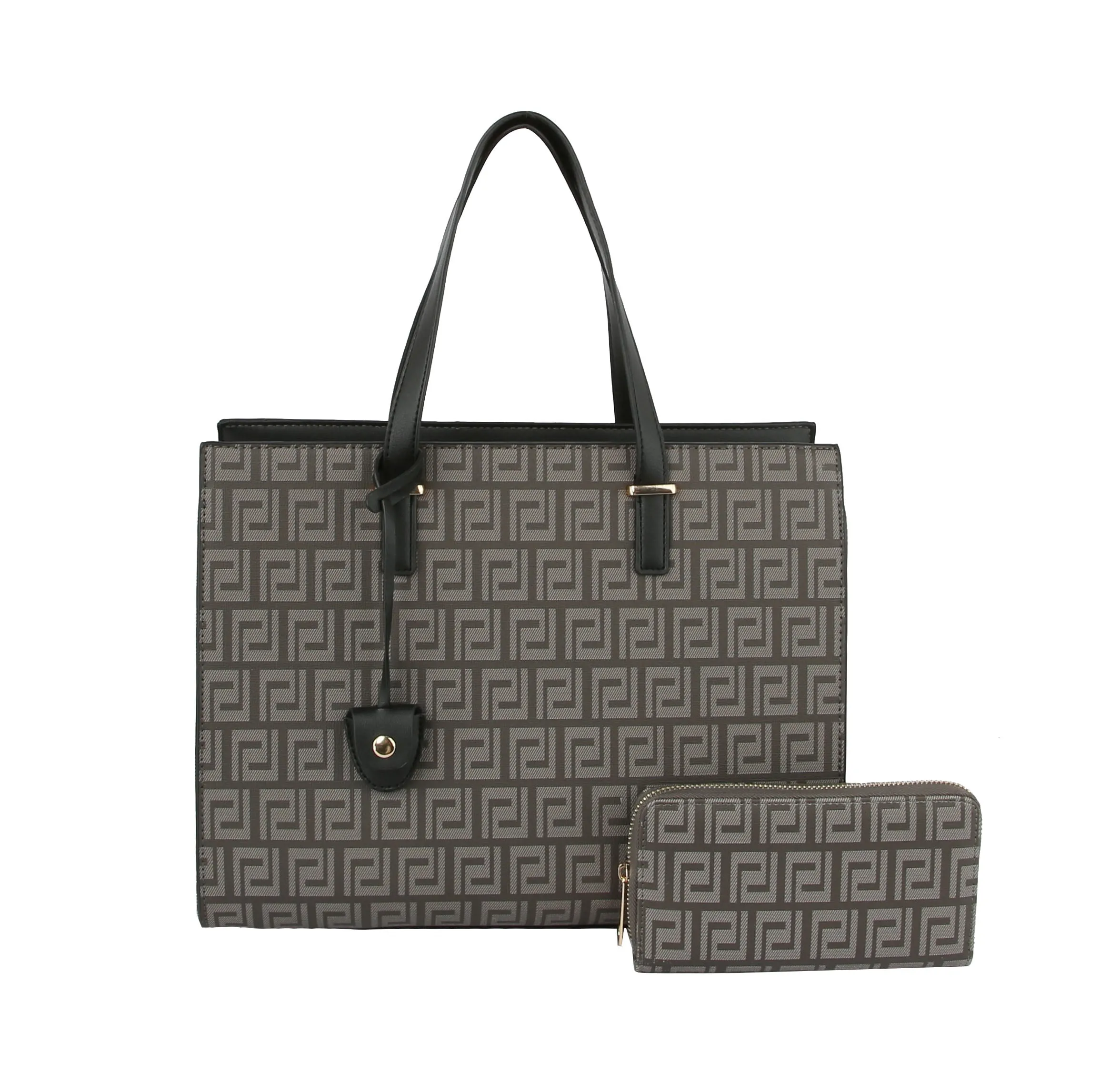 HF  Signature Print Hand Tote Set