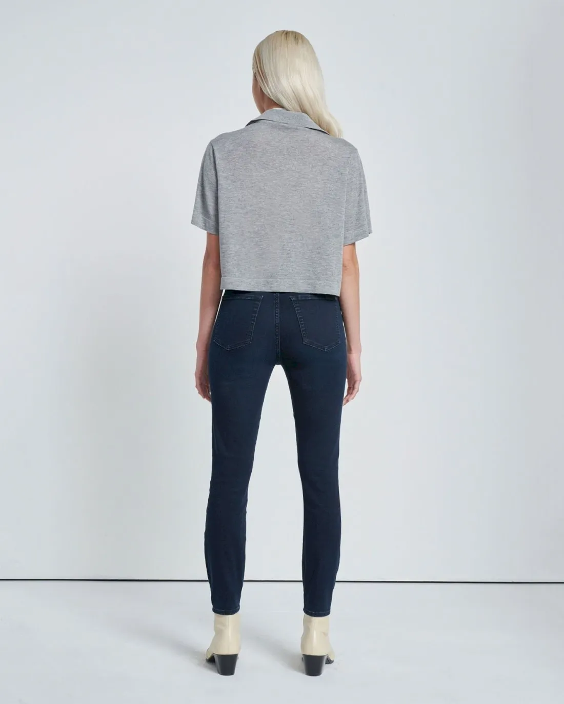 High Waist Ankle Skinny in Seren