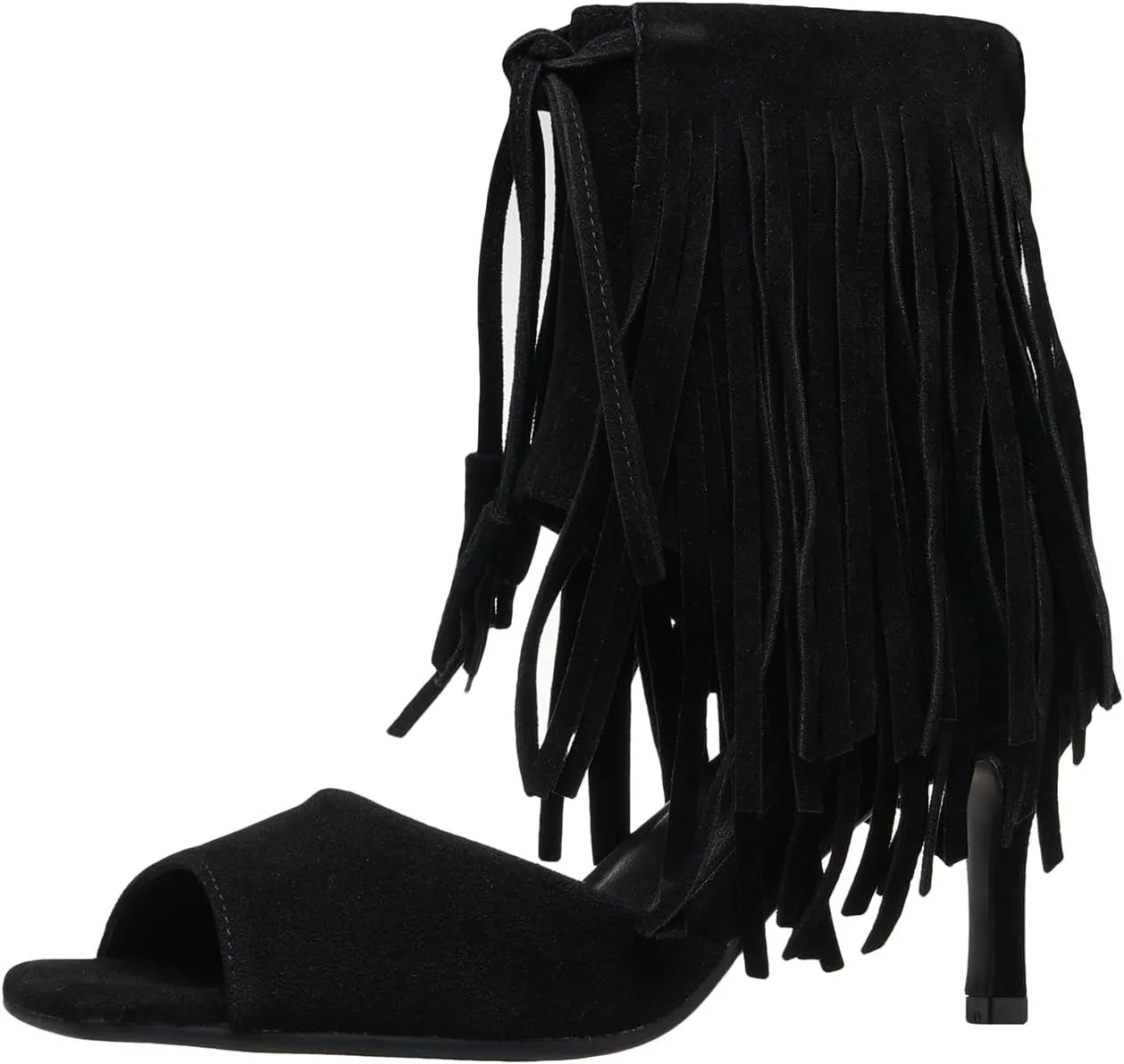 HROYL Women's Ballroom Latin Salsa Dance Shoes with Tassel Peep-Toe Dancing Heels Sandals,Model A668