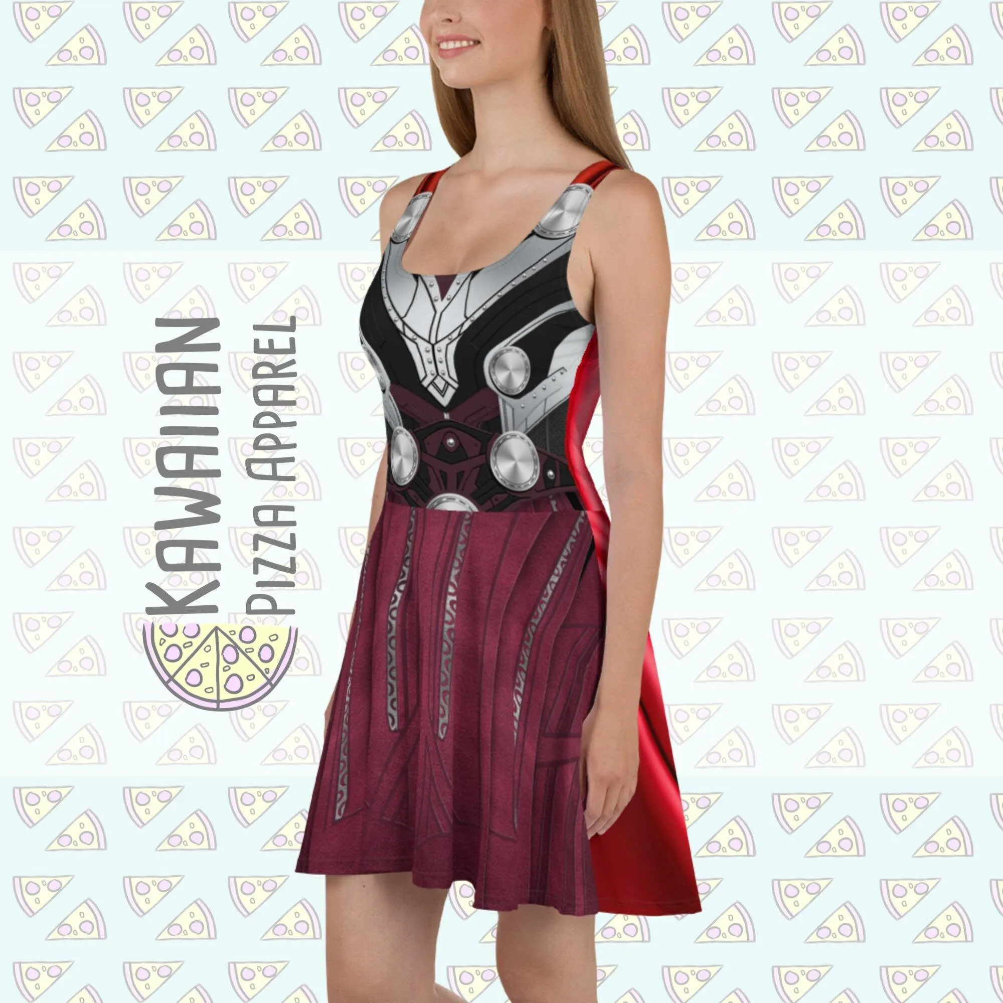 Jane Foster Mighty Thor Inspired Skater Dress