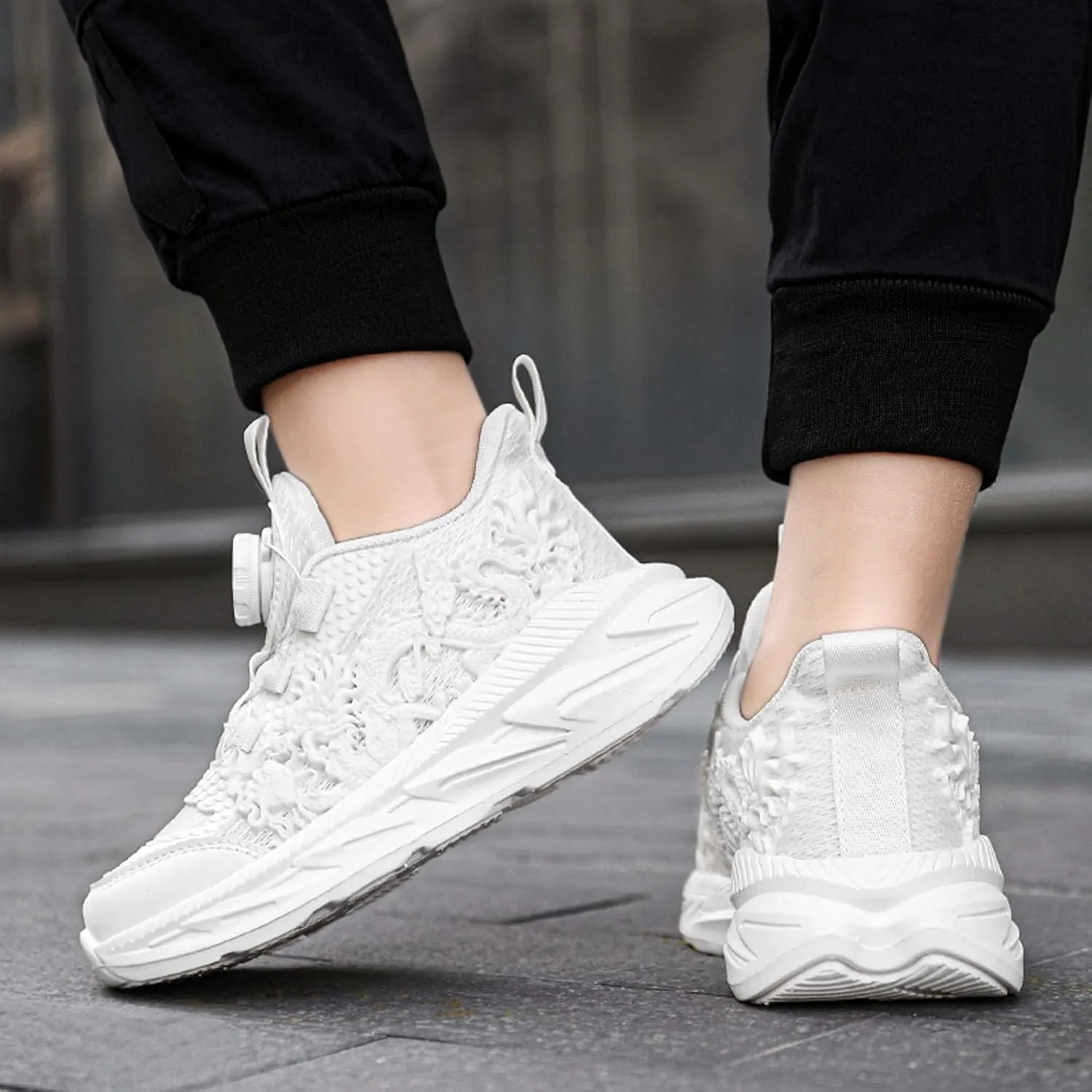 Kids Sneakers Boys Girls Night Glow Casual Walking Shoes Arch Support High Elasticity Badminton Shoes Lightweight Comfortable Sport Athletic 12.5~6.5 Sizes