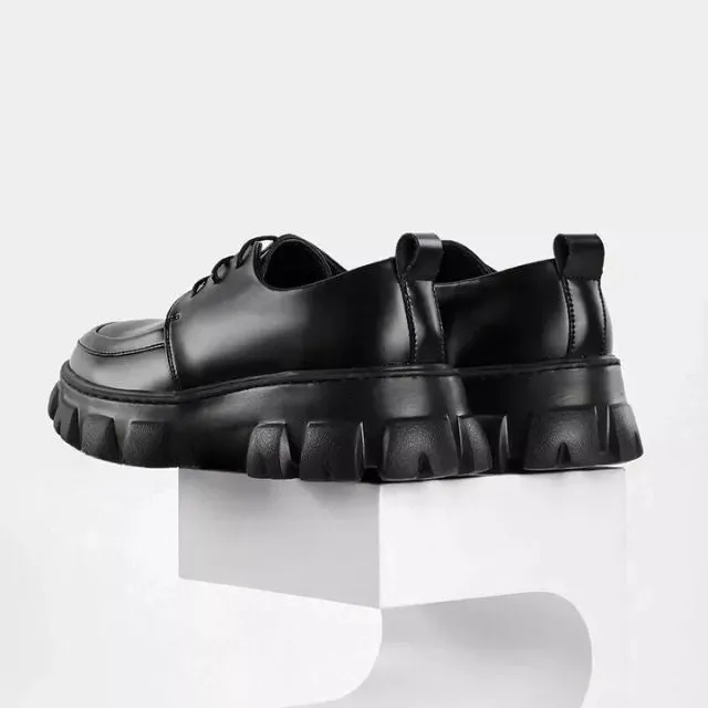 Nathan - Moderne Leren Derbyschoenen