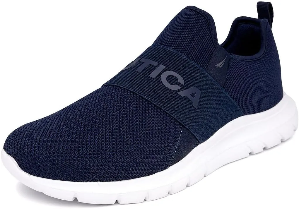 Nautica Men's Slip-On Sneakers  Casual Fashion Shoes for Walking, in Medium & Wide Widths