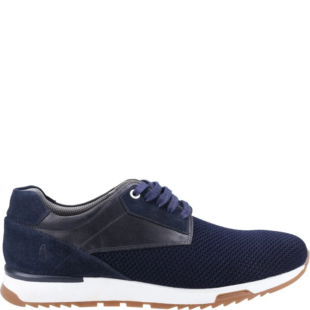Navy Mesh Simon Lace-Up Trainers