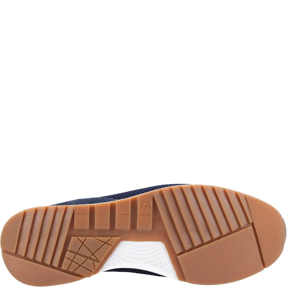 Navy Mesh Simon Lace-Up Trainers