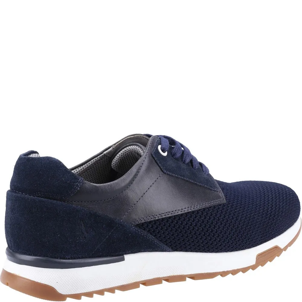 Navy Mesh Simon Lace-Up Trainers