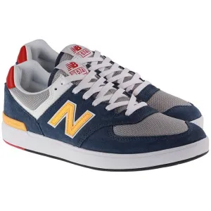 New Balance Trainers Mens Court 574 Grey Yellow