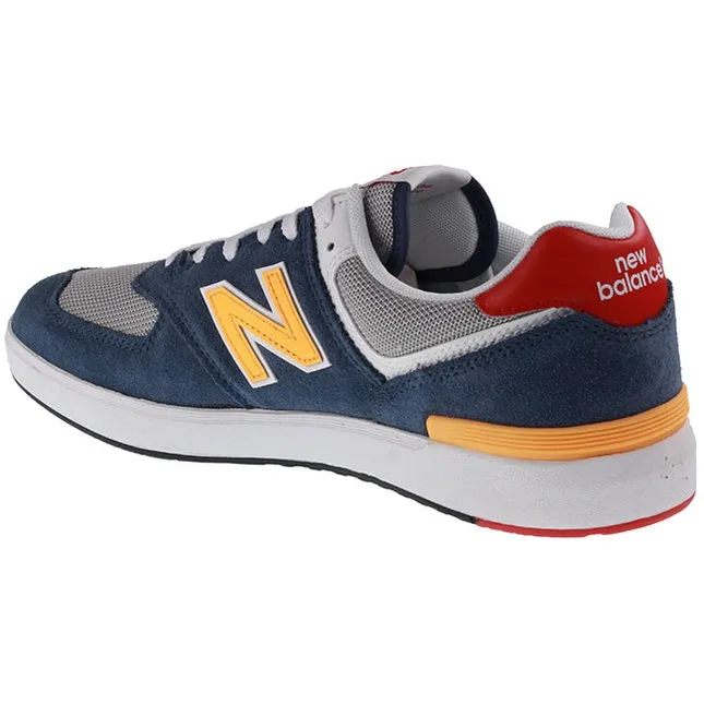 New Balance Trainers Mens Court 574 Grey Yellow